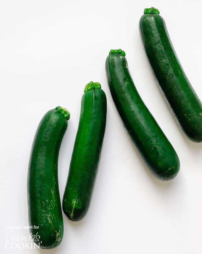 fresh, whole zucchini