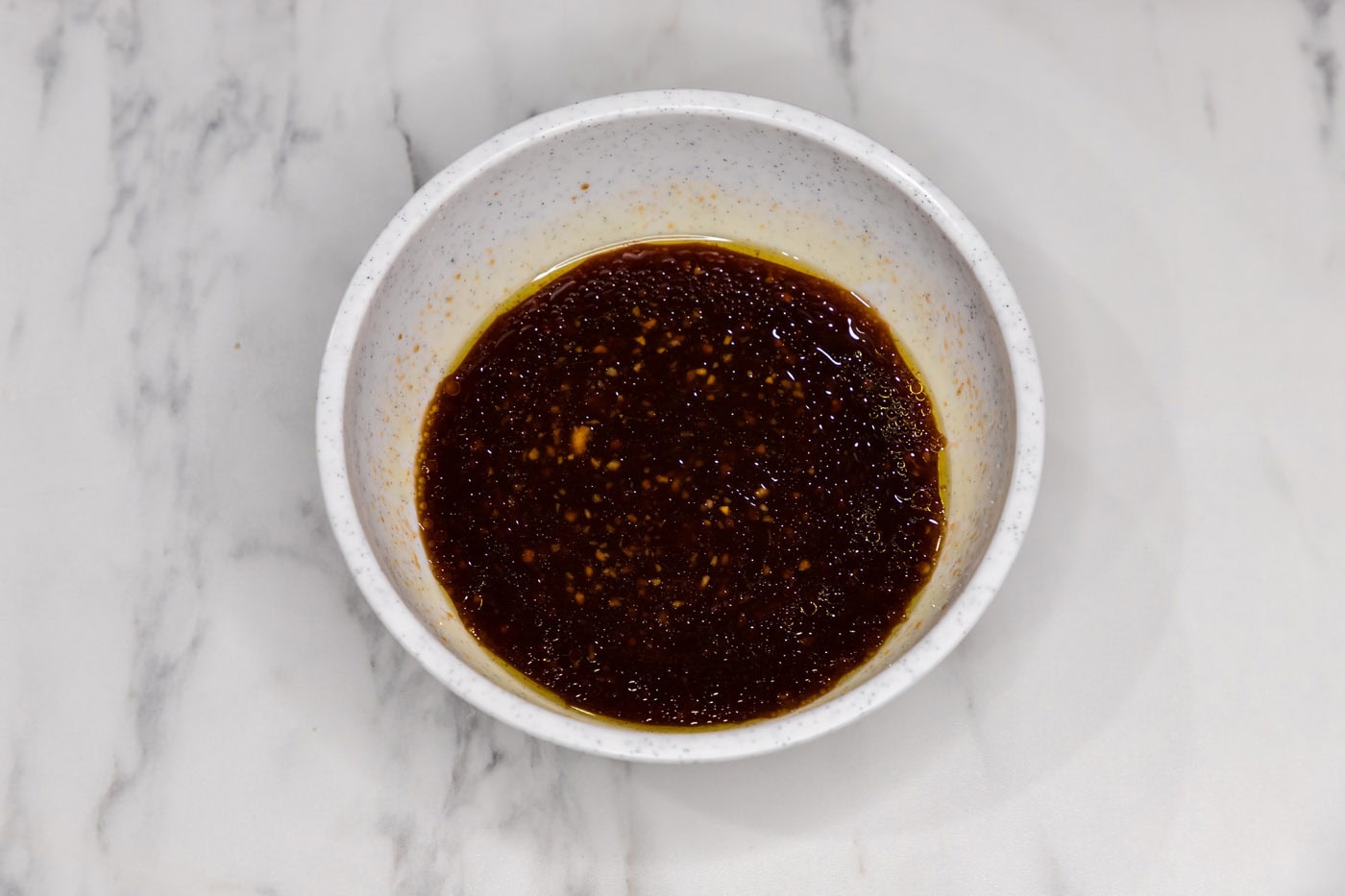 bourbon chicken sauce in a bowl