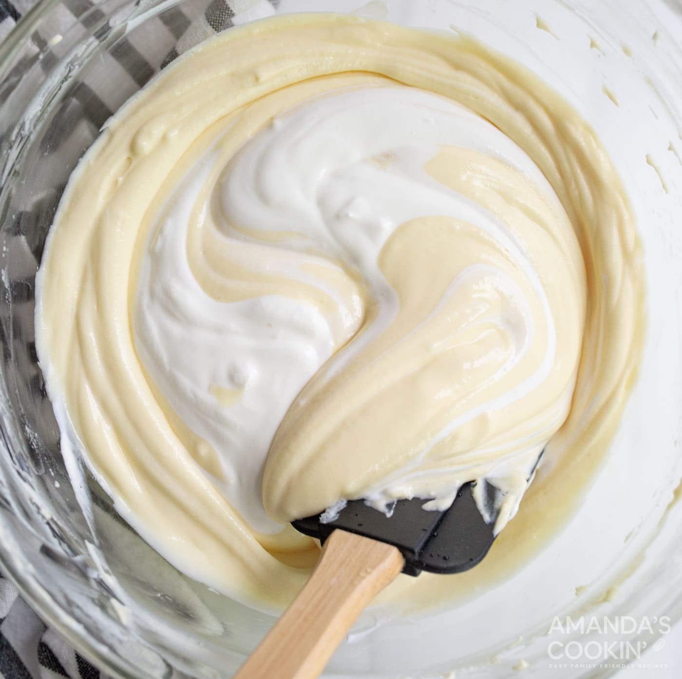 Fold in the sour cream