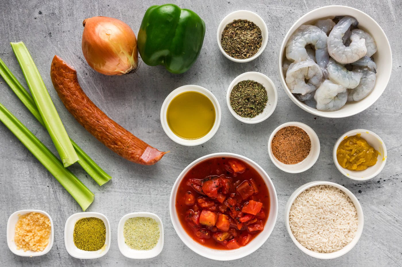 Ingredients for Instant Pot Jambalaya