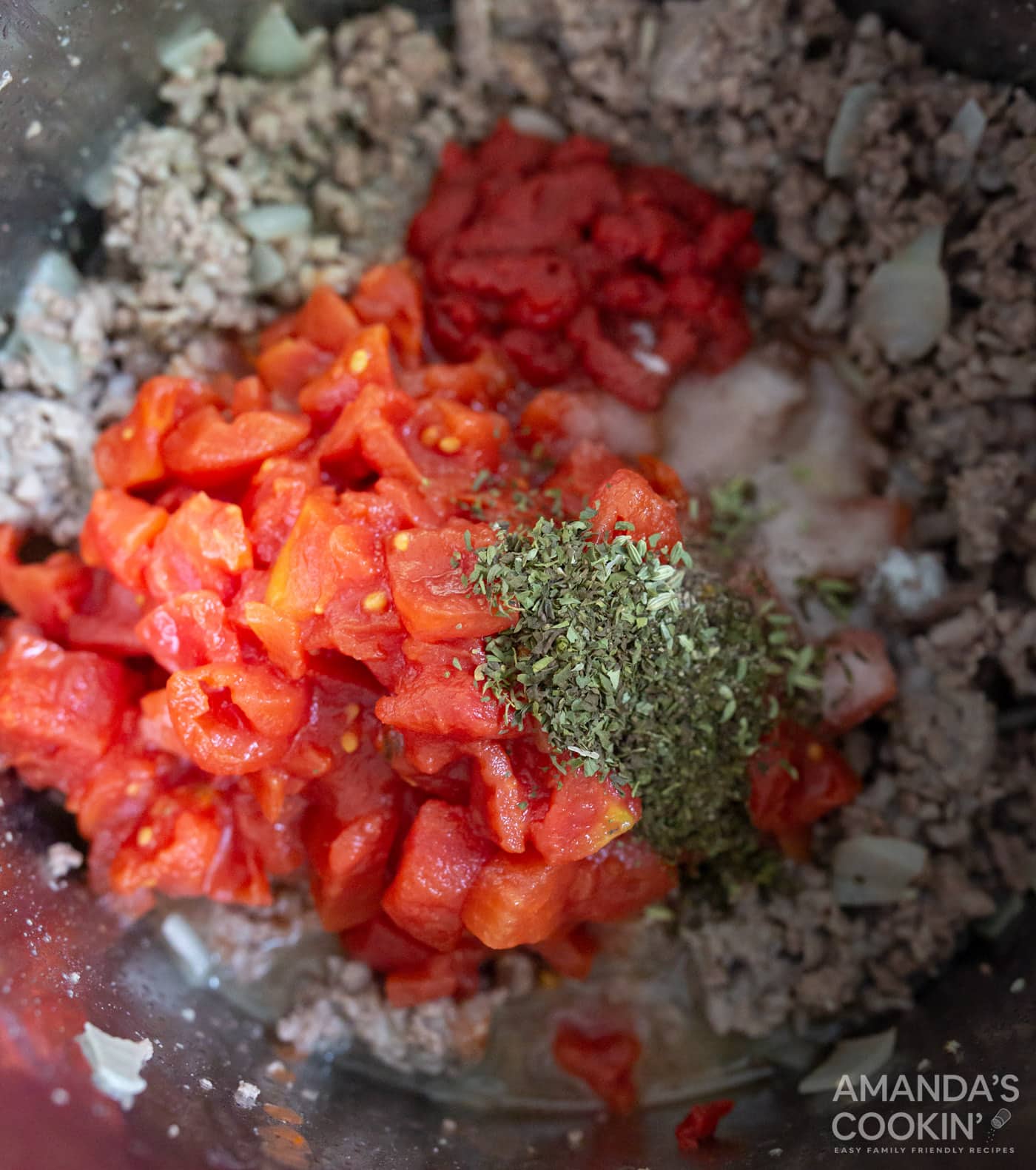 lasagna meat sauce ingredients in the instant pot