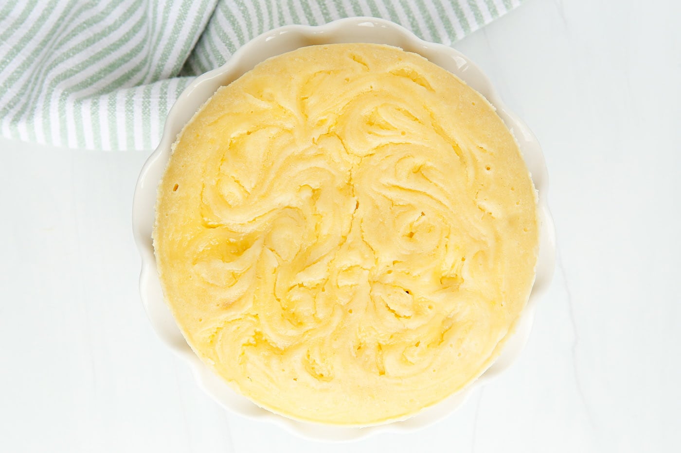 lemon cake overhead photo
