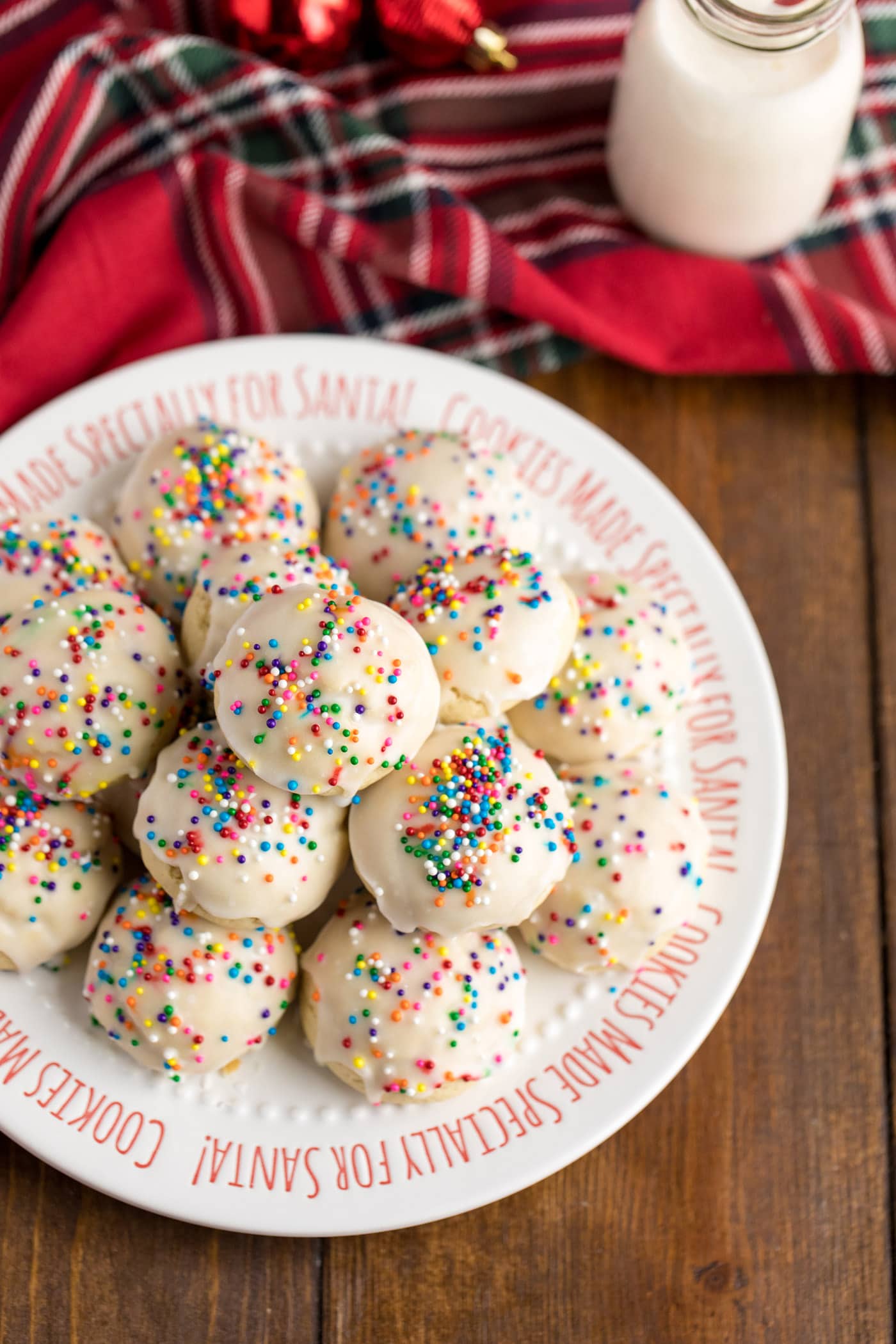 plate of Italian Anisette Cookies