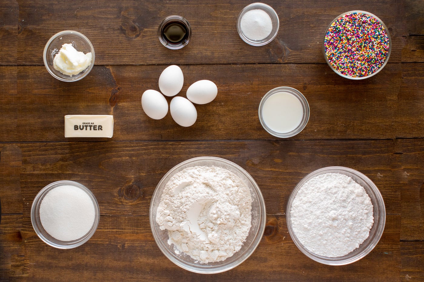 ingredients for Italian Anisette Cookies