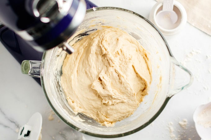 bowl of bread dough