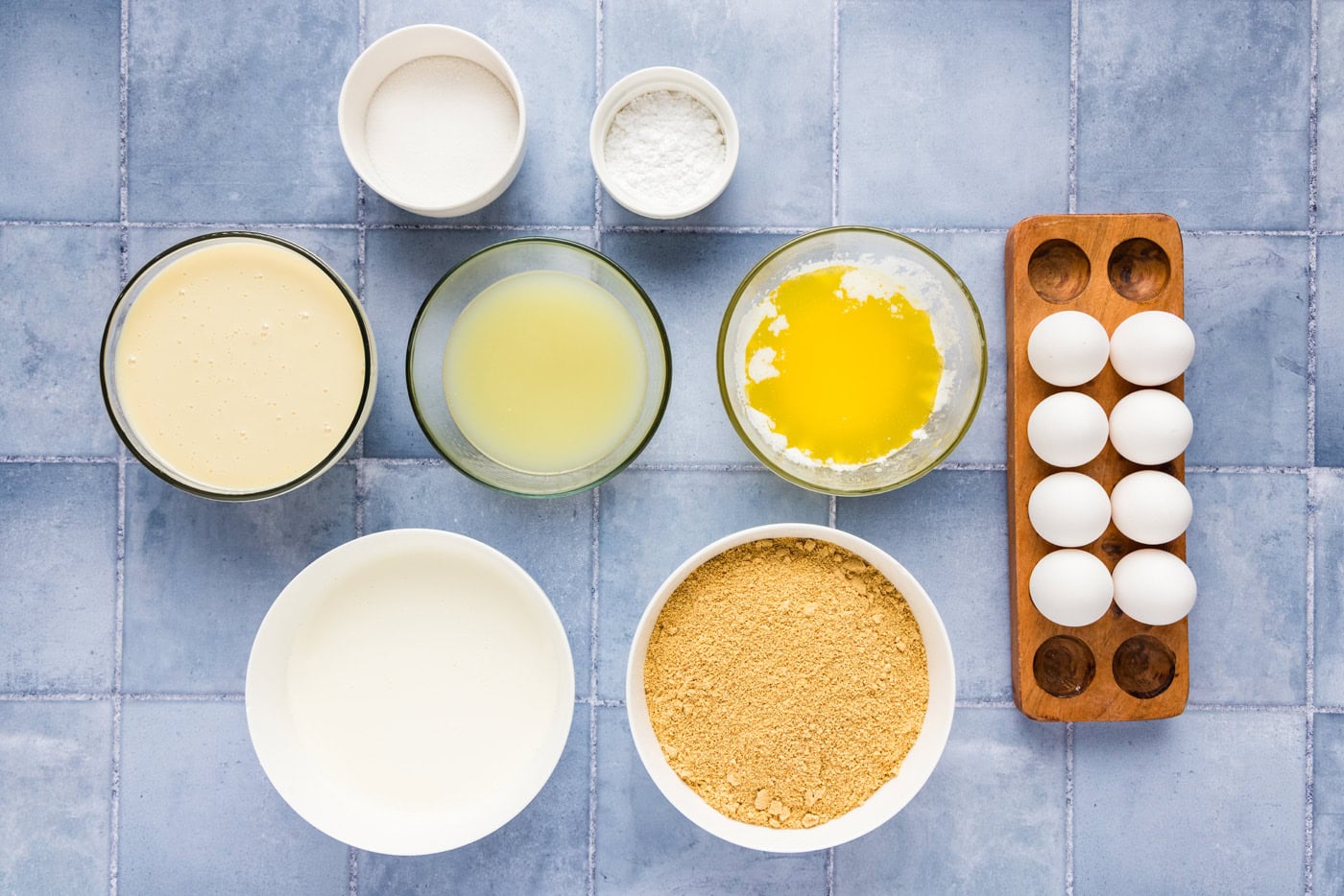 Ingredients for Key Lime Slab Pie