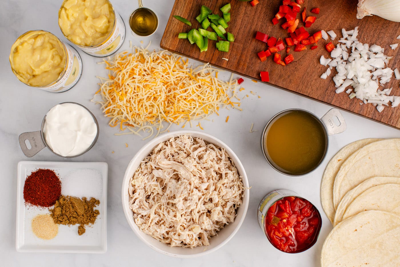 Ingredients for King Ranch Chicken Casserole