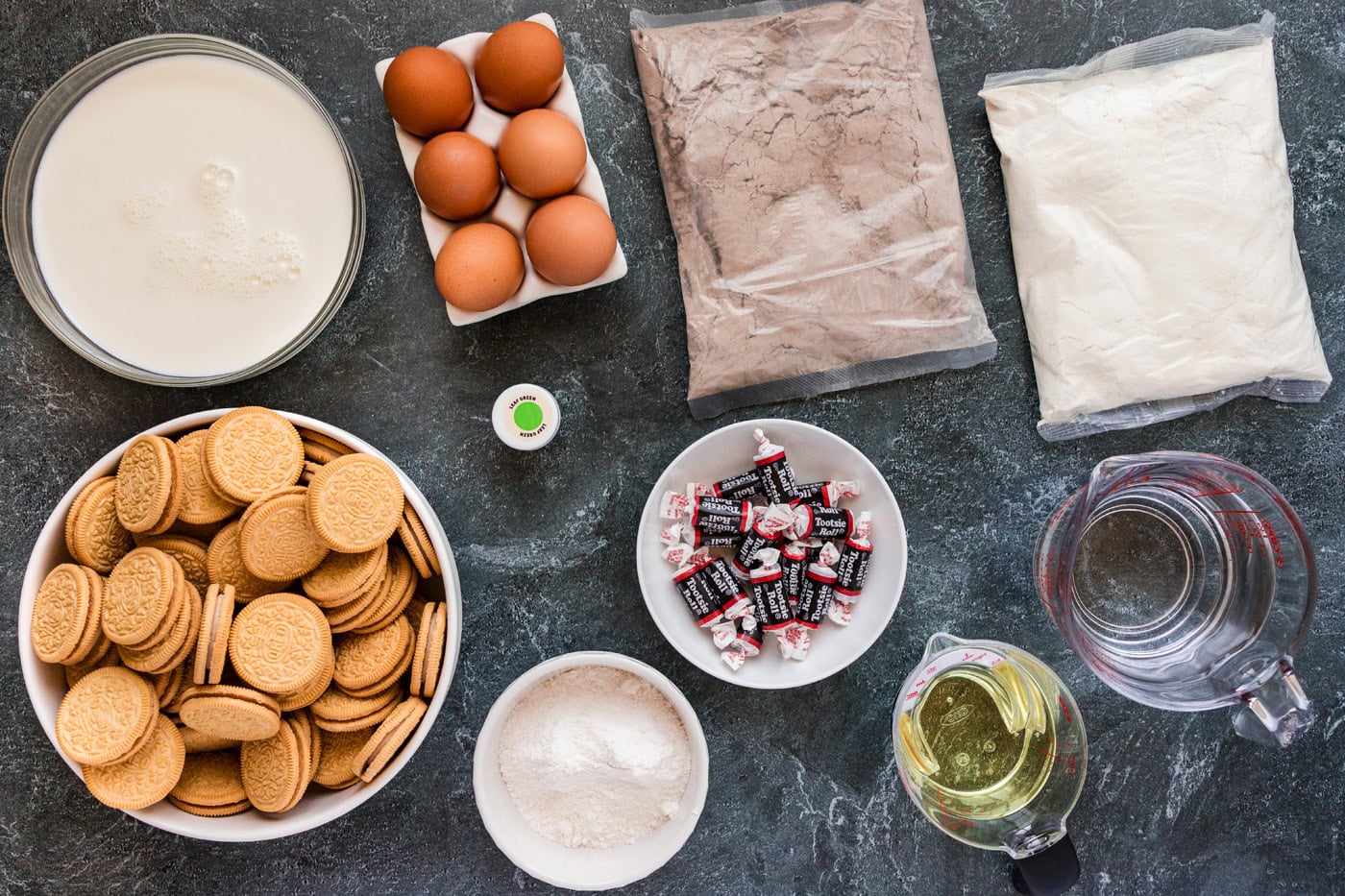 Ingredients for Kitty Litter Cake