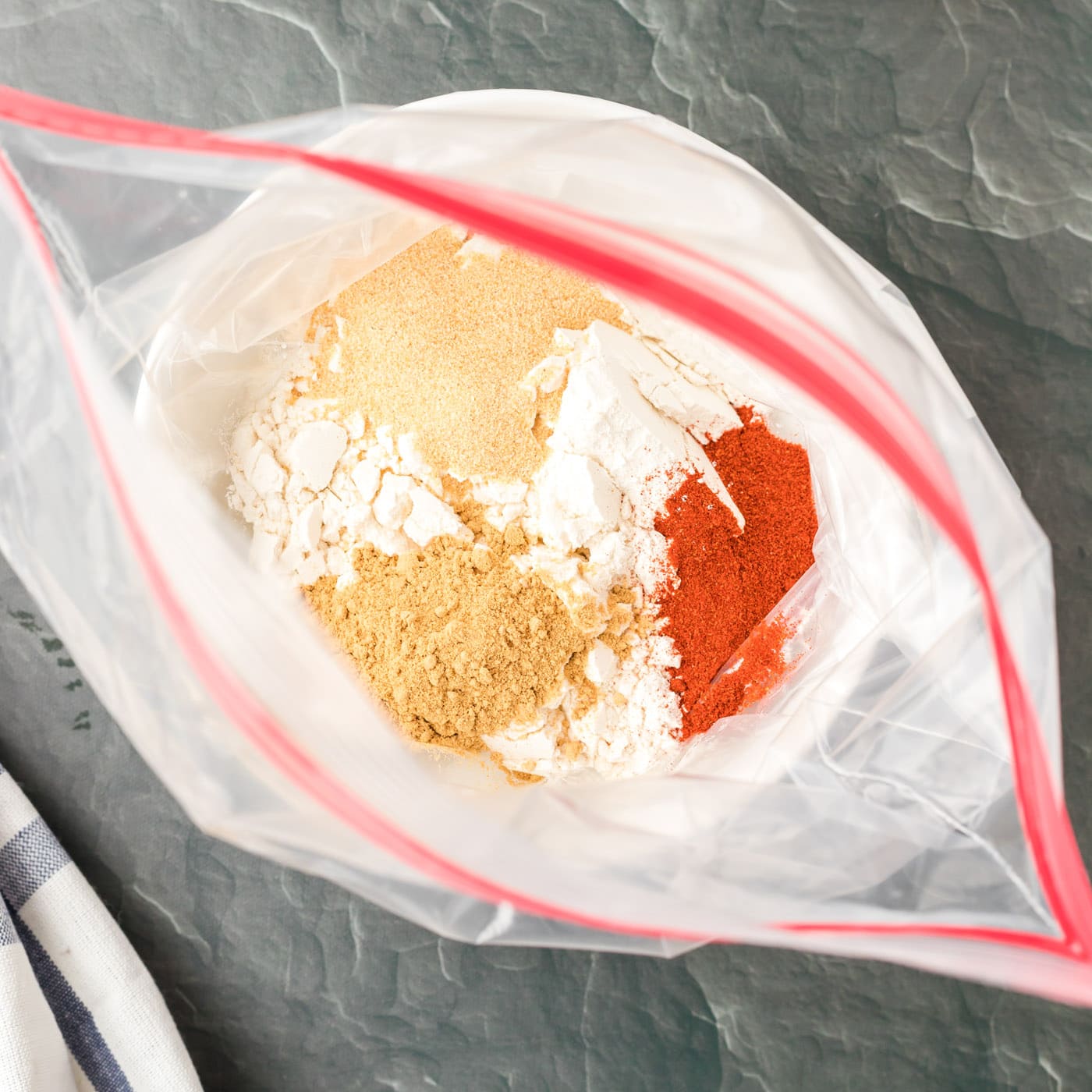 dry seasonings for chicken wings in a bag