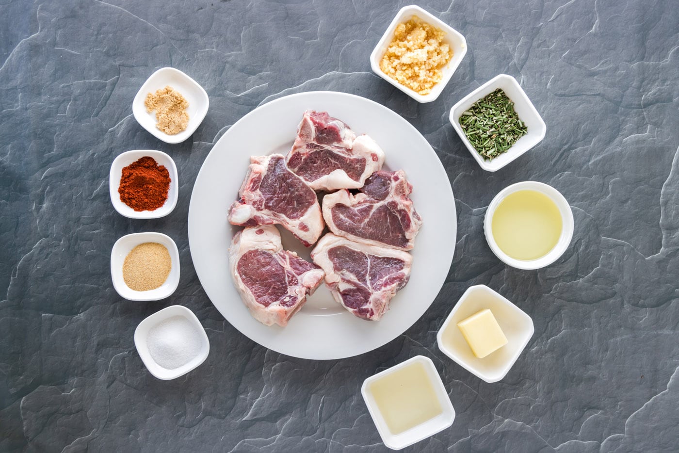 Ingredients for Lamb Loin Chops