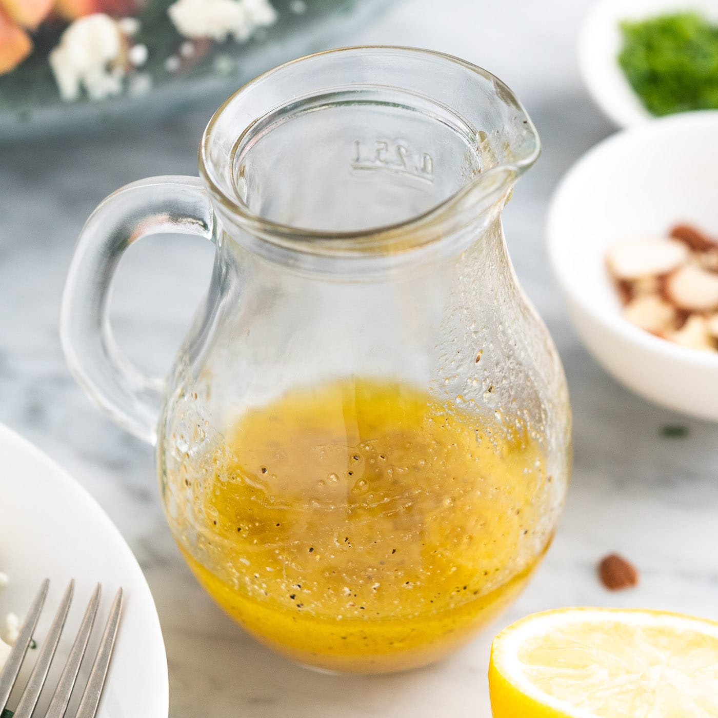 Lemon Salad Dressing in a jar