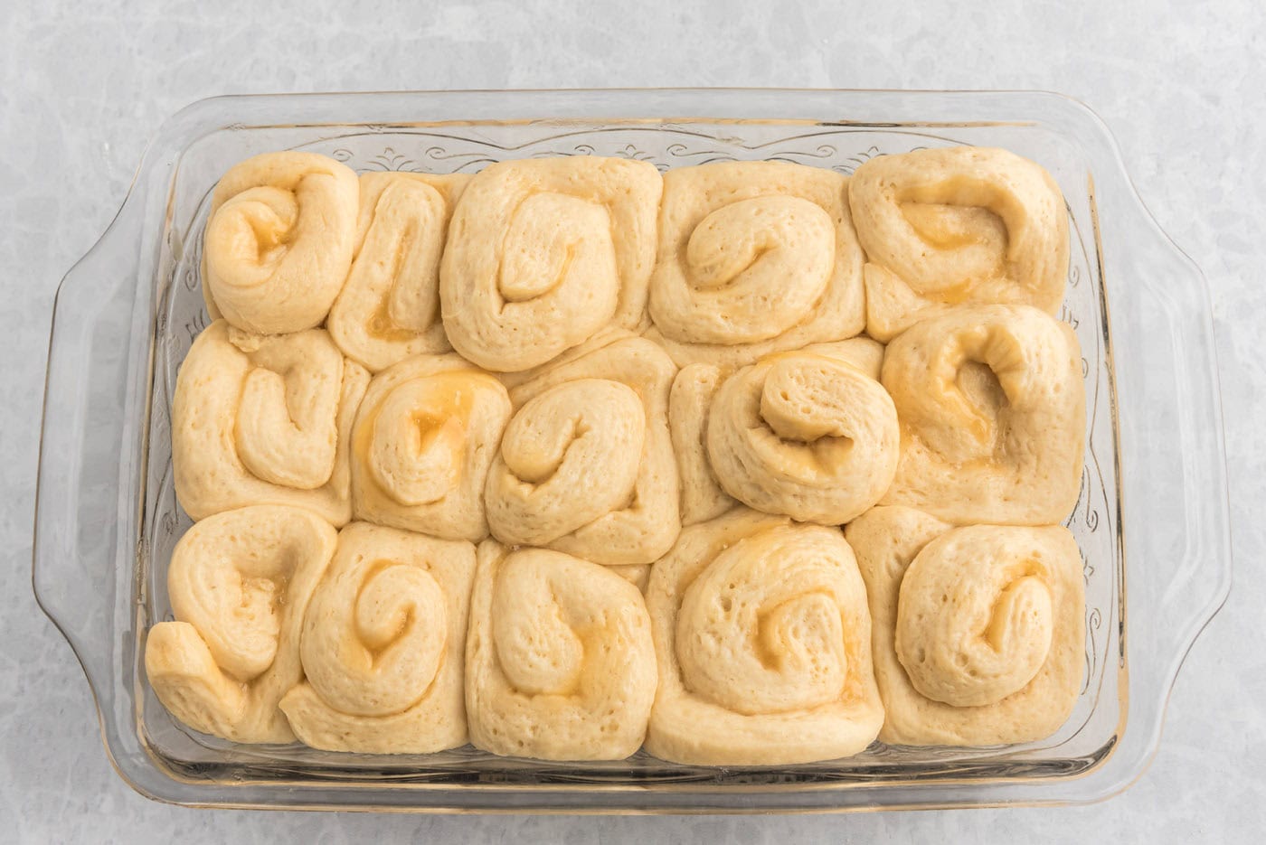 lemon sweet rolls doubled in size