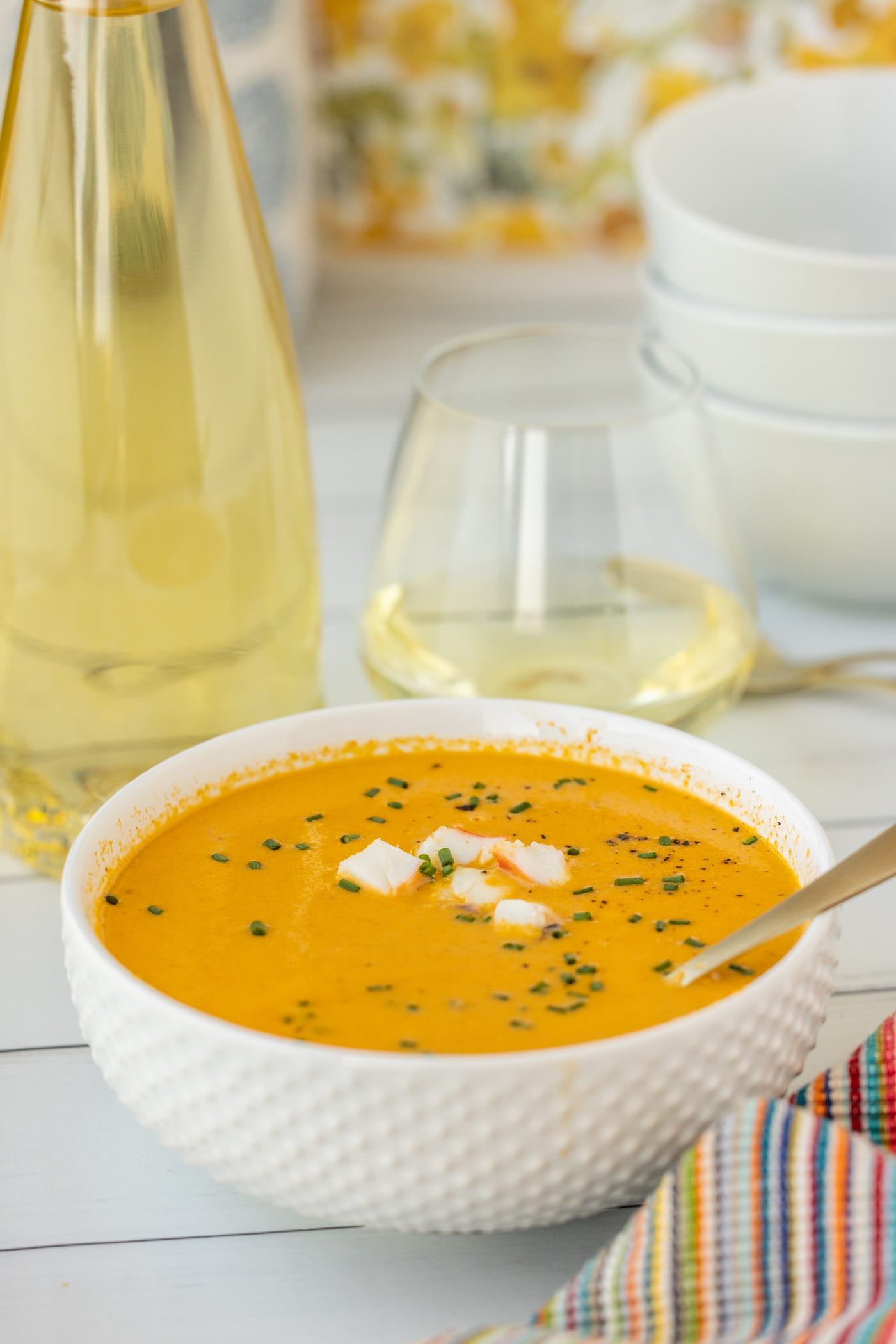 Lobster Bisque in a bowl