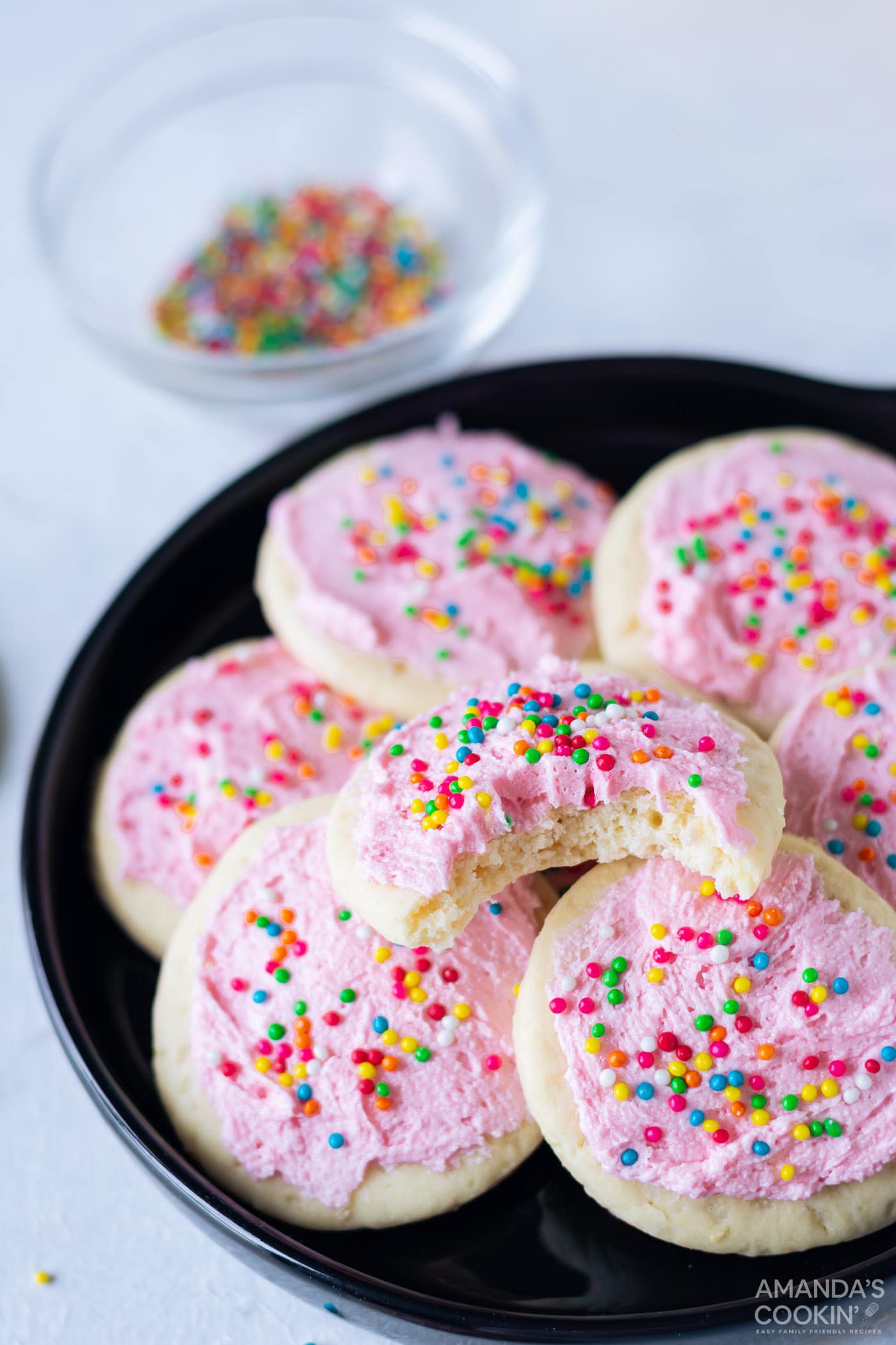lofthouse cookies on a plate