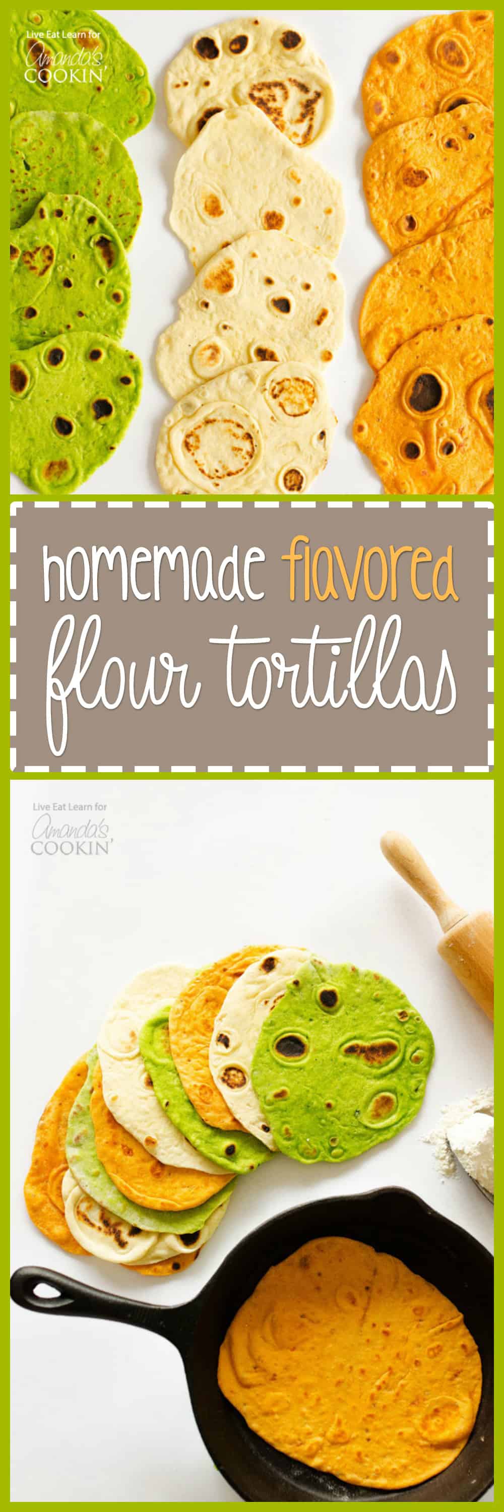 Homemade Flavored Flour Tortillas