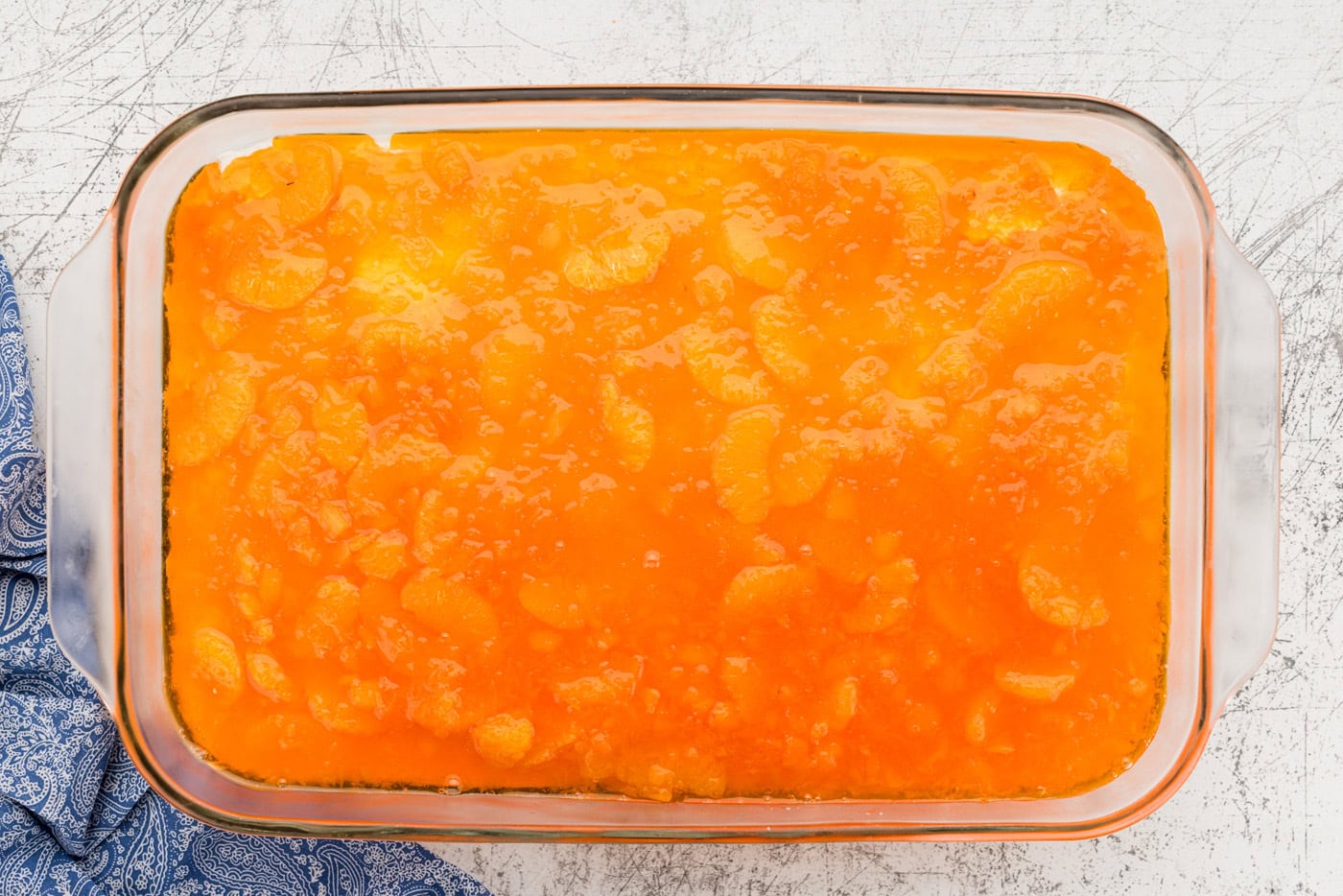 layer of jello in pan