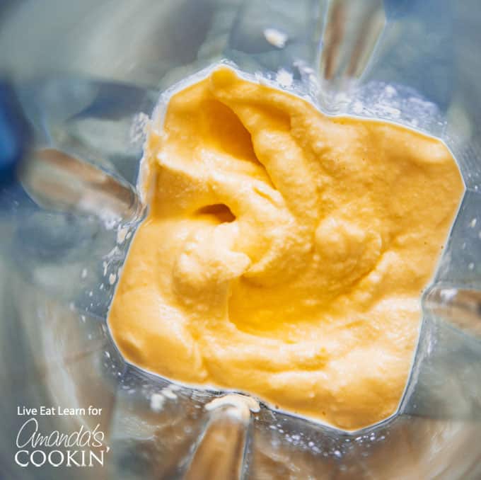 mango lassi ingredients blended