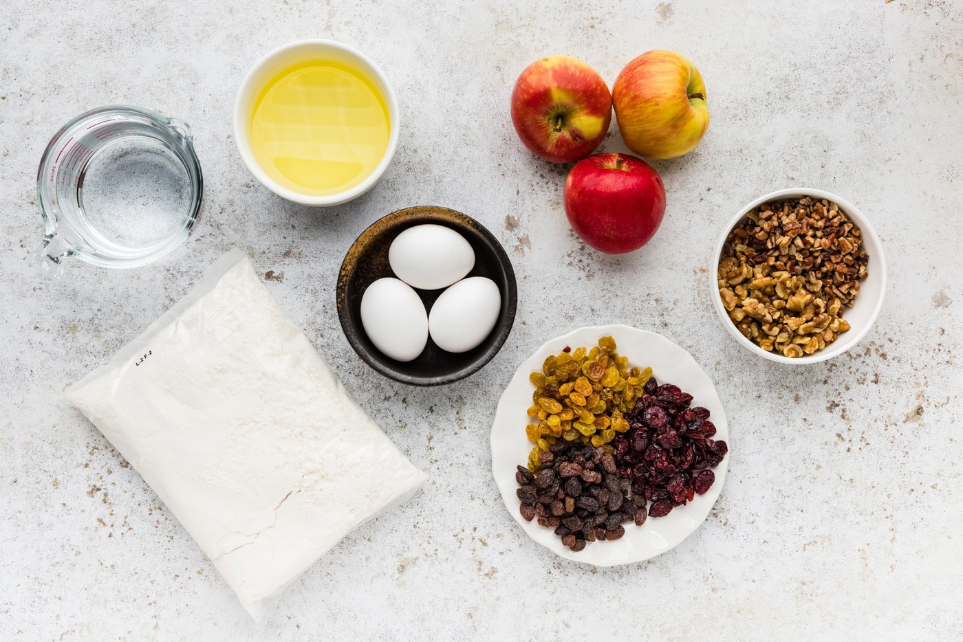 ingredients for Merryfield Apple Cake
