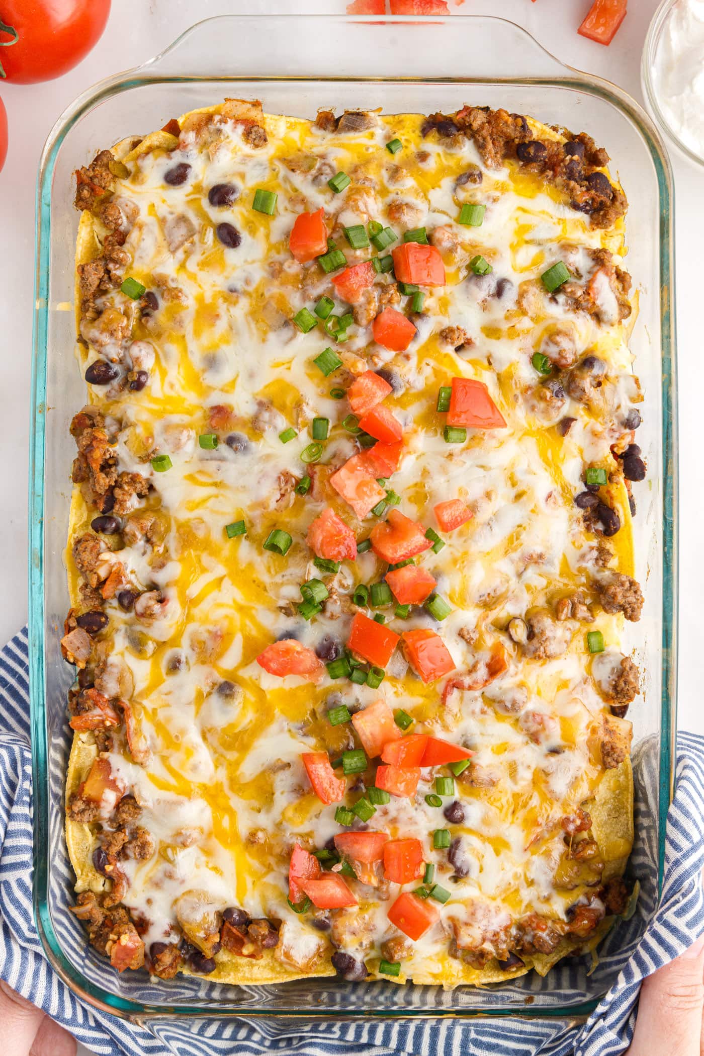 Pan of Mexican Lasagna