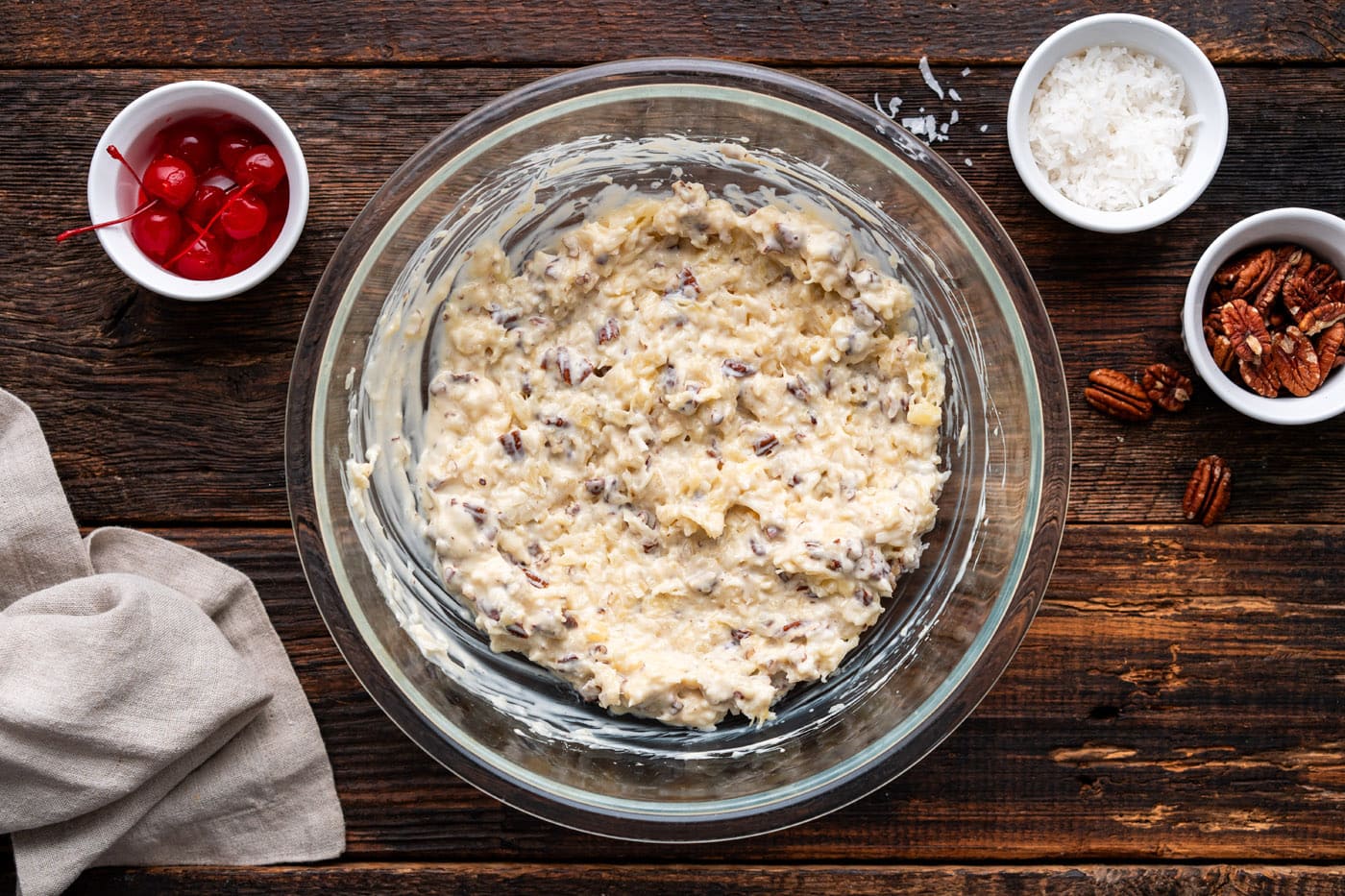 million dollar pie filling in a bowl