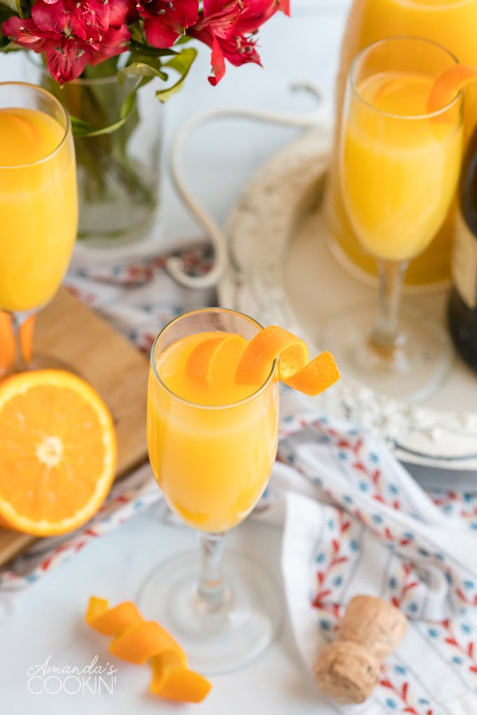 glass of mimosa