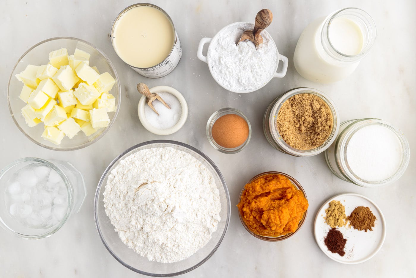 ingredients for Mini Pumpkin Pies