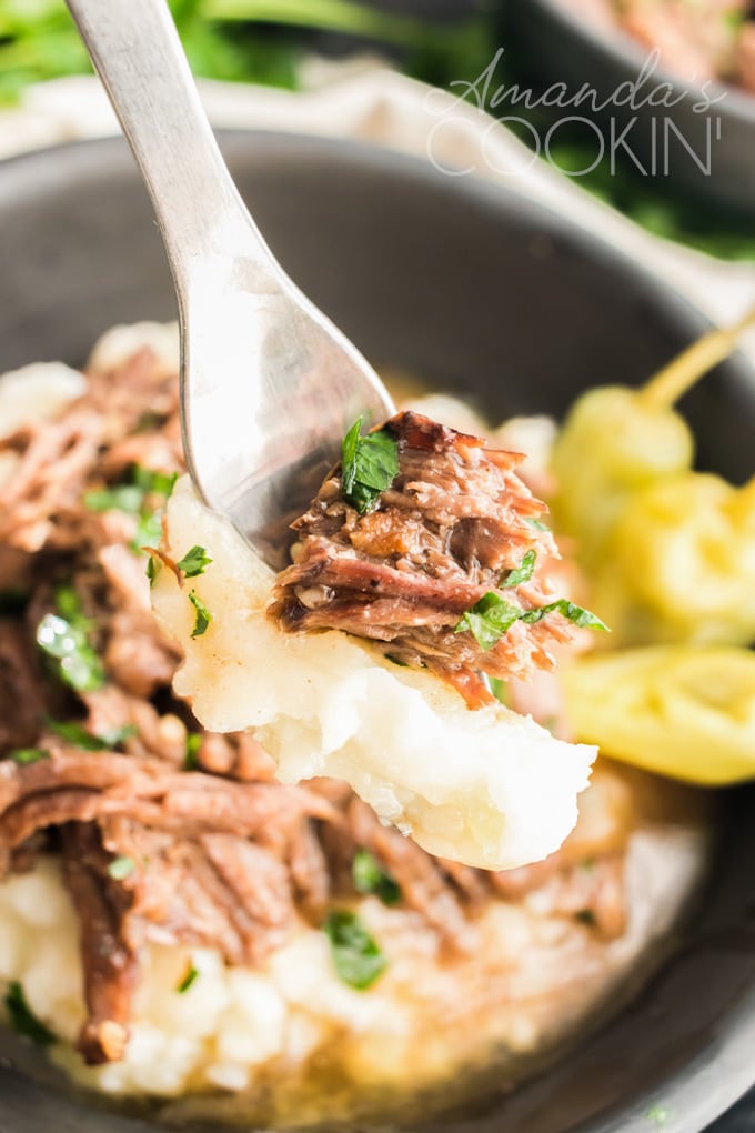 fork with mississippi pot roast