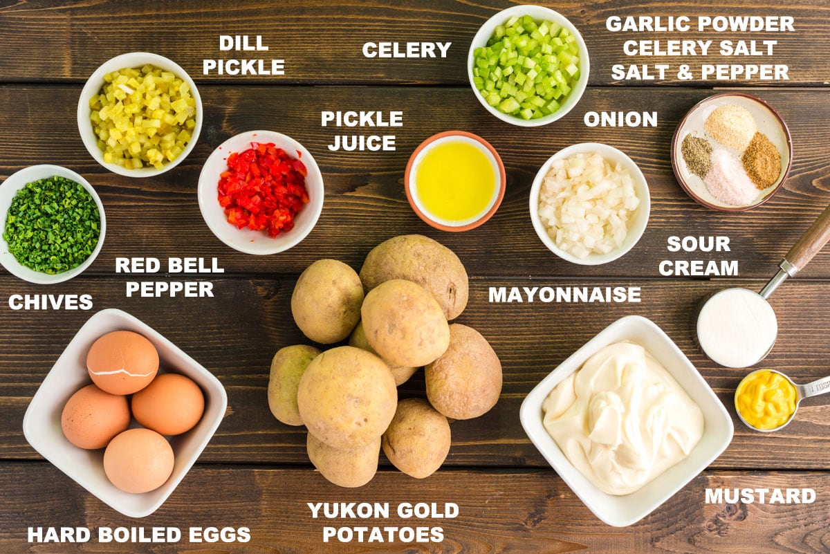 labeled ingredient photo for potato salad
