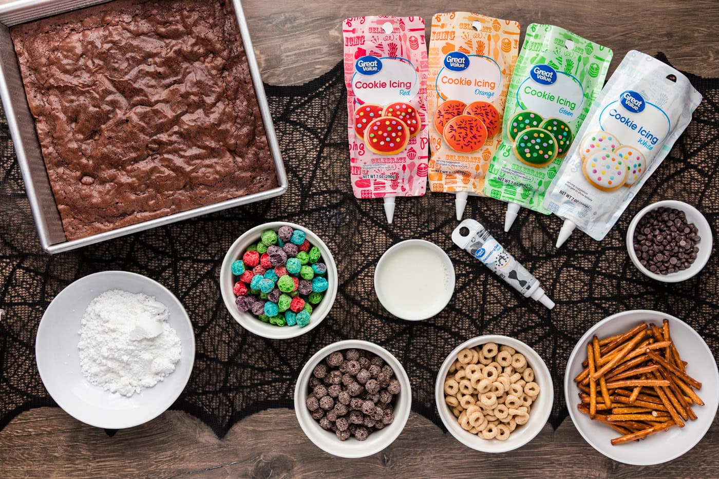 Ingredients for Monster Brownies