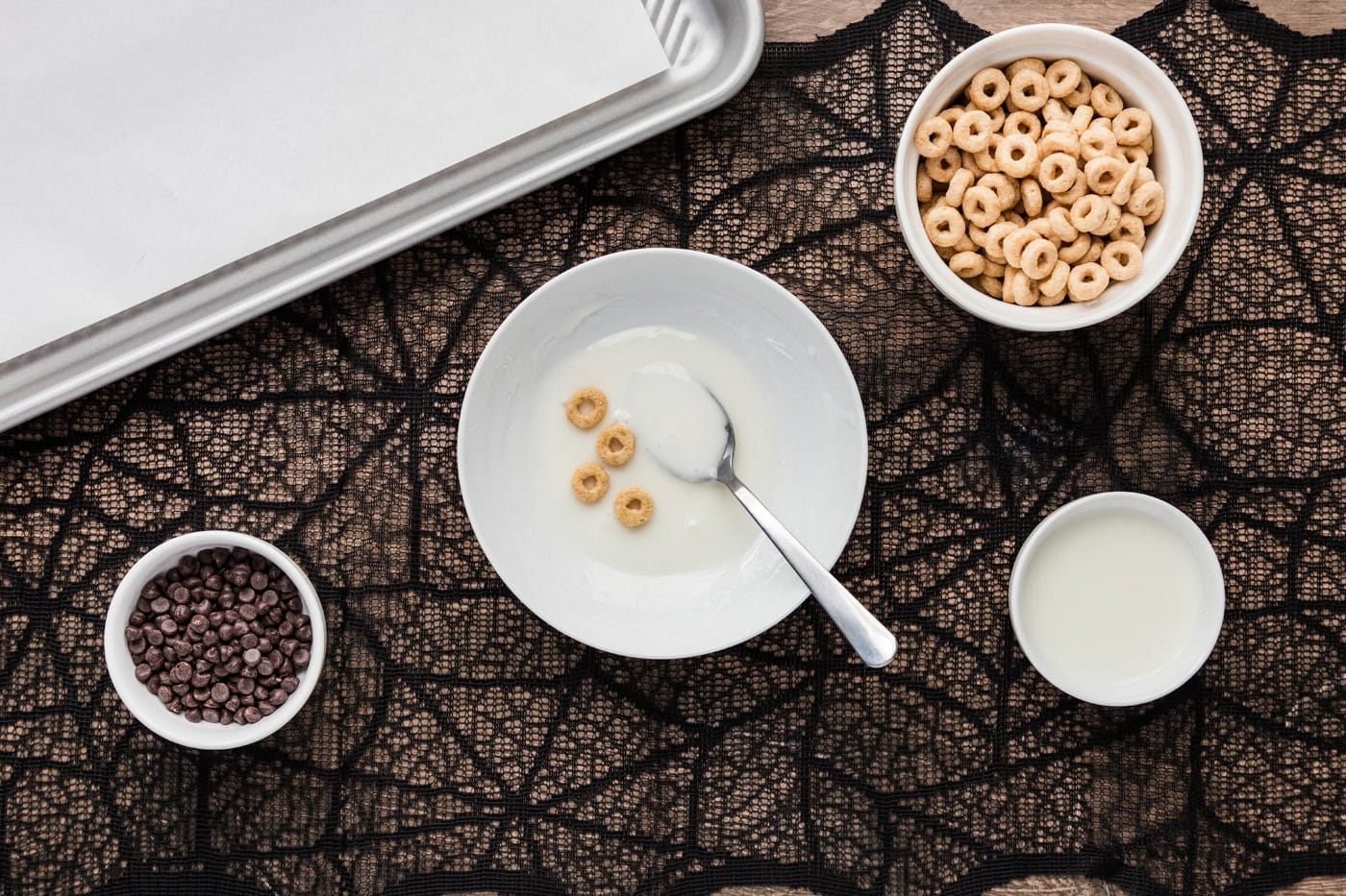 Cheerios in glaze