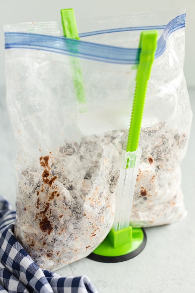 muddy buddies in bag holder