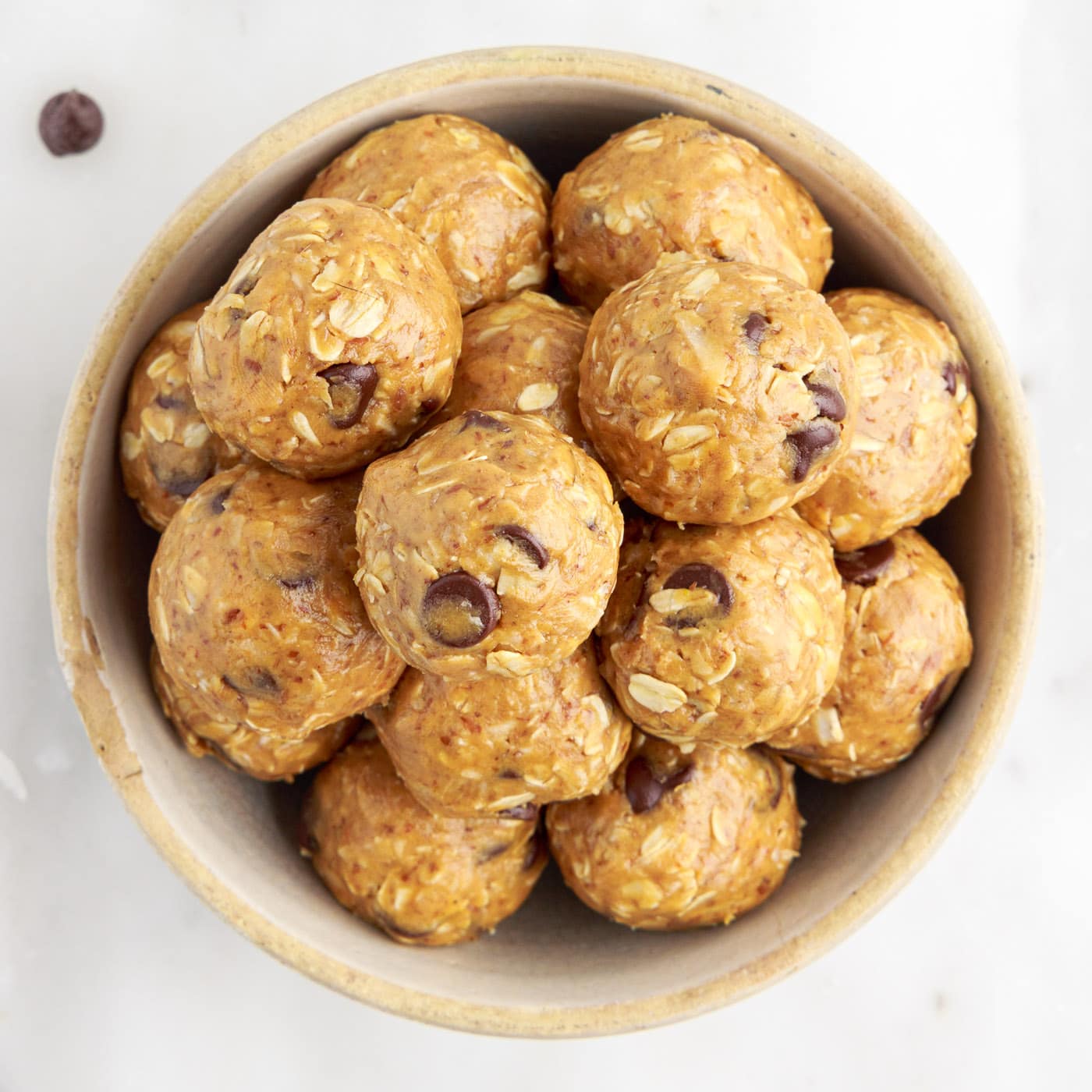 No Bake Energy Balls in a bowl