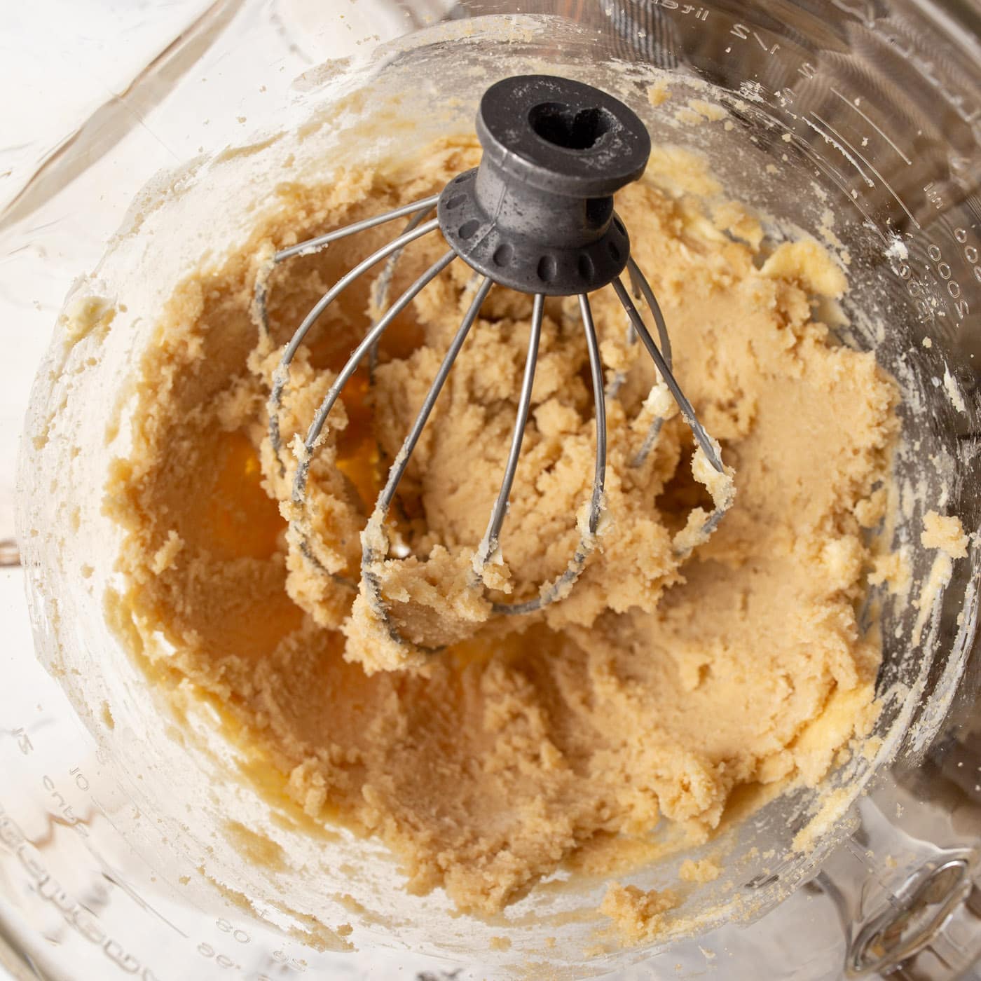 oatmeal cookie dough in a stand mixer