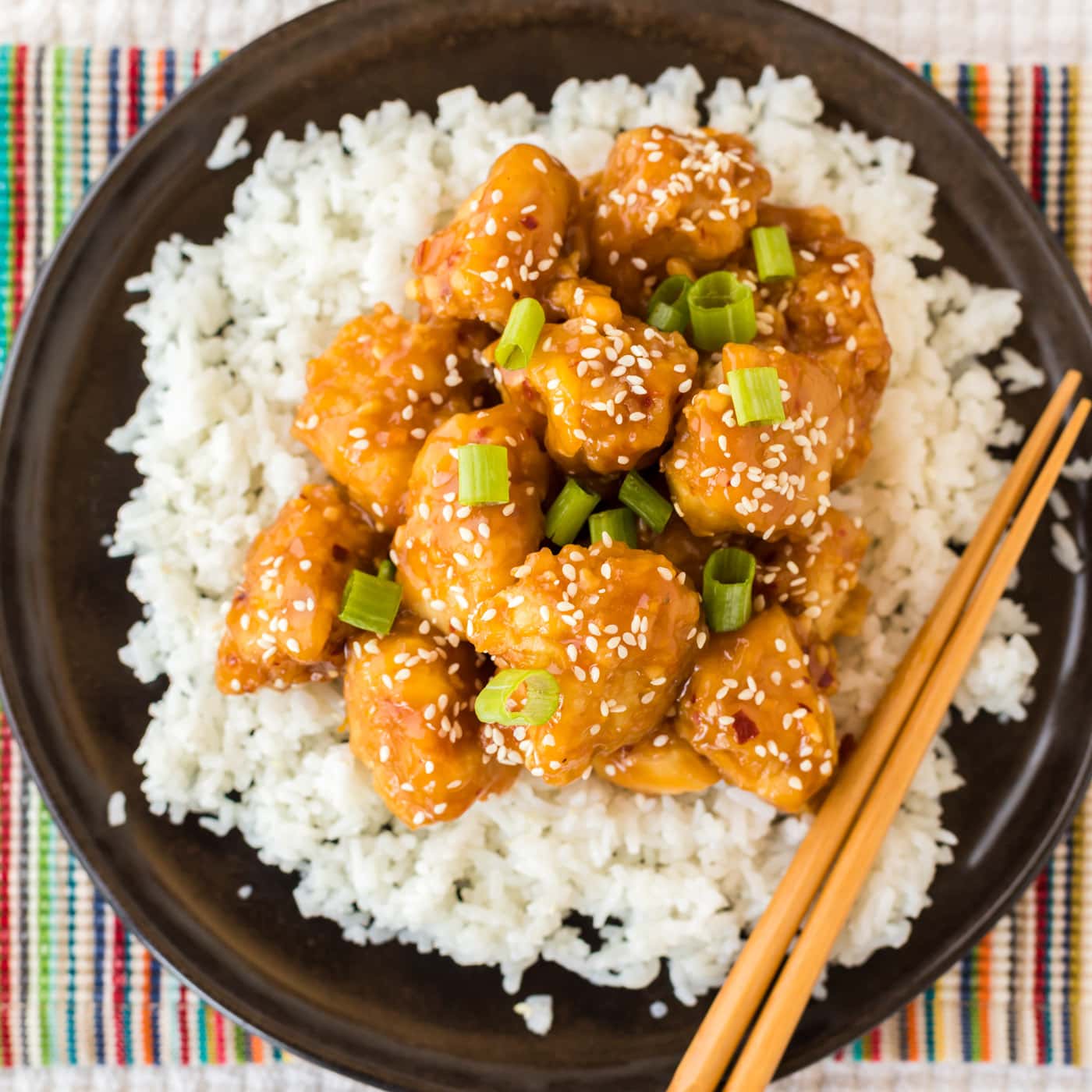 Plate of Orange Chicken