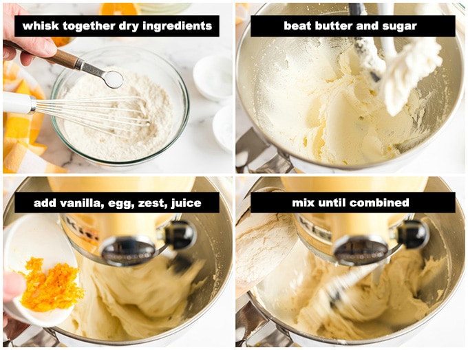 mixing dough for cookies