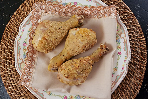Oven Fried Chicken Legs from