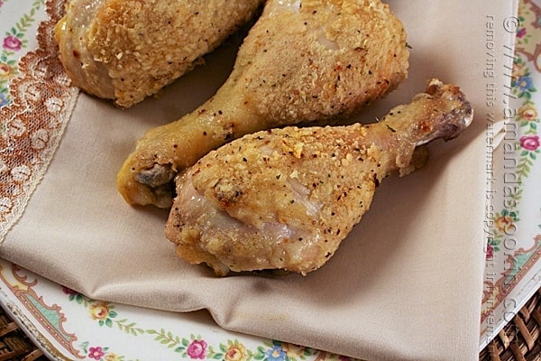 Oven Fried Chicken Legs from