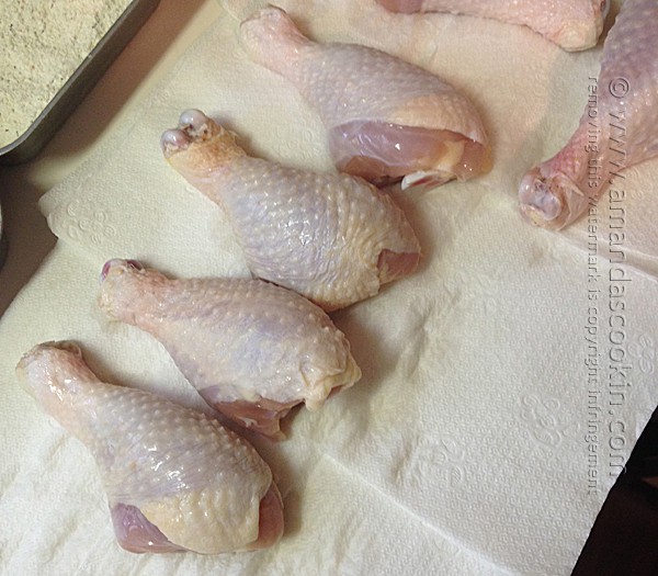 Oven Fried Chicken Legs from