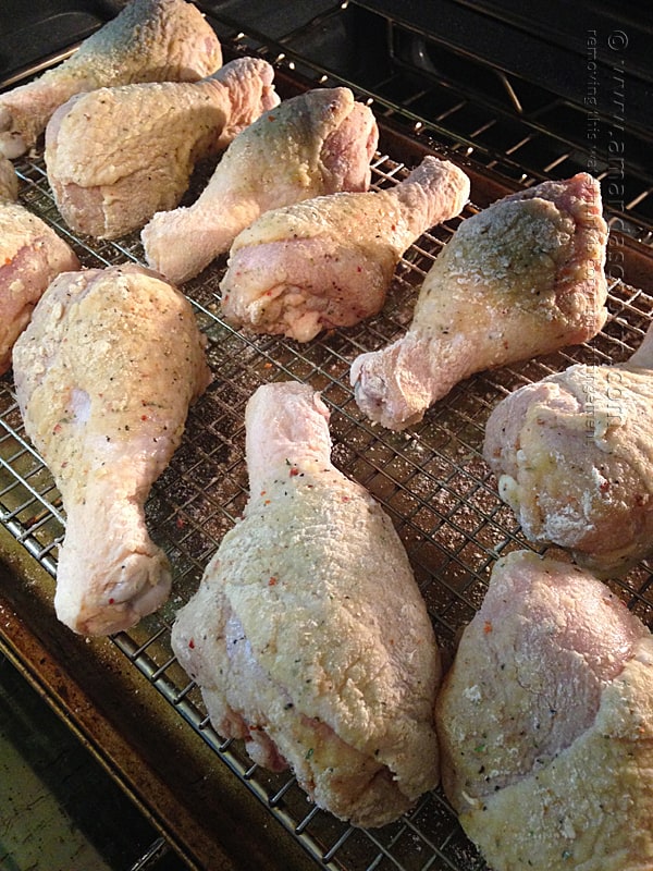 Oven Fried Chicken Legs from