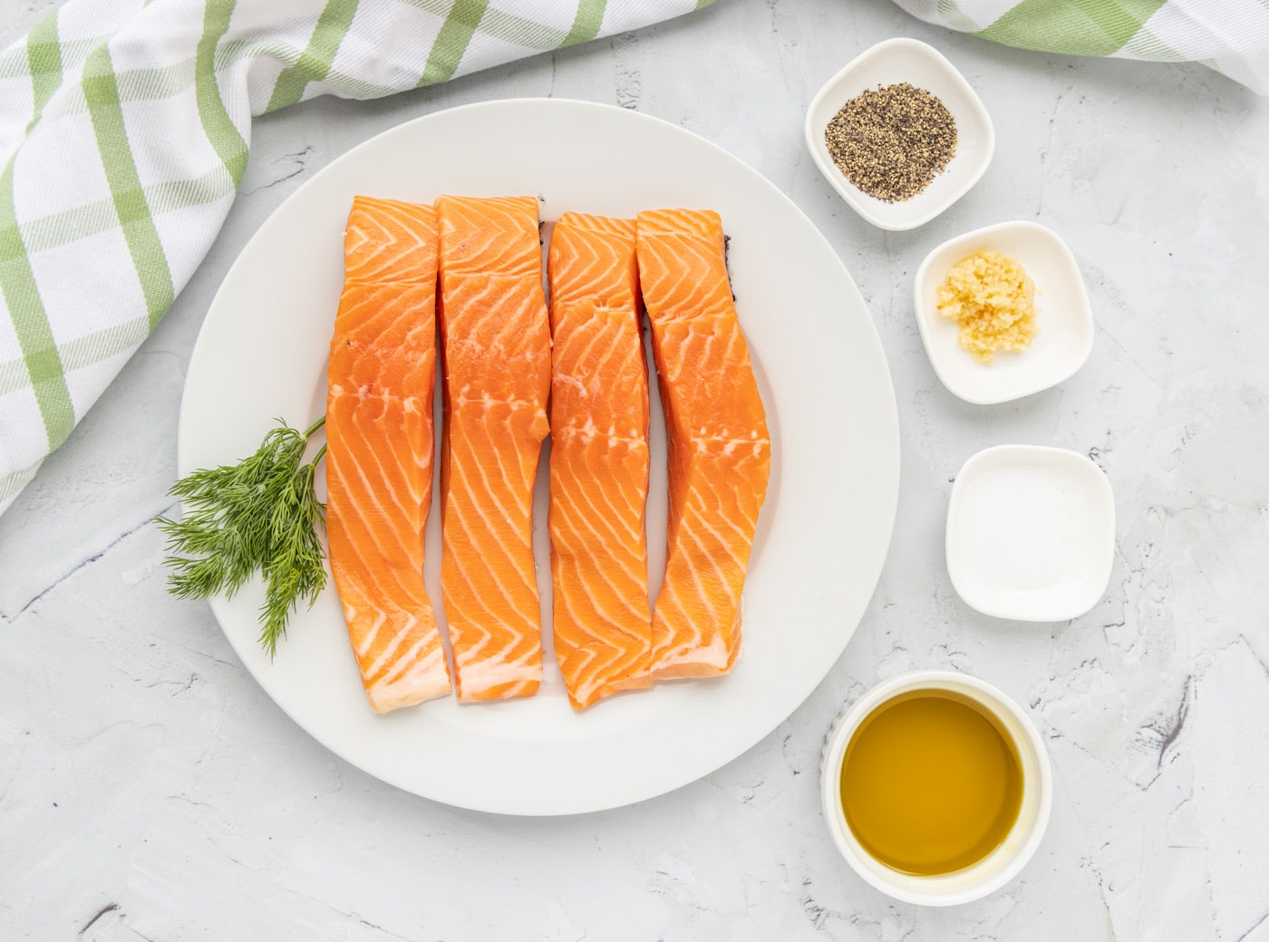 ingredients for Pan Seared Salmon