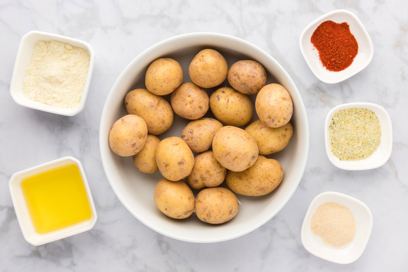 Ingredients for Parmesan Potatoes