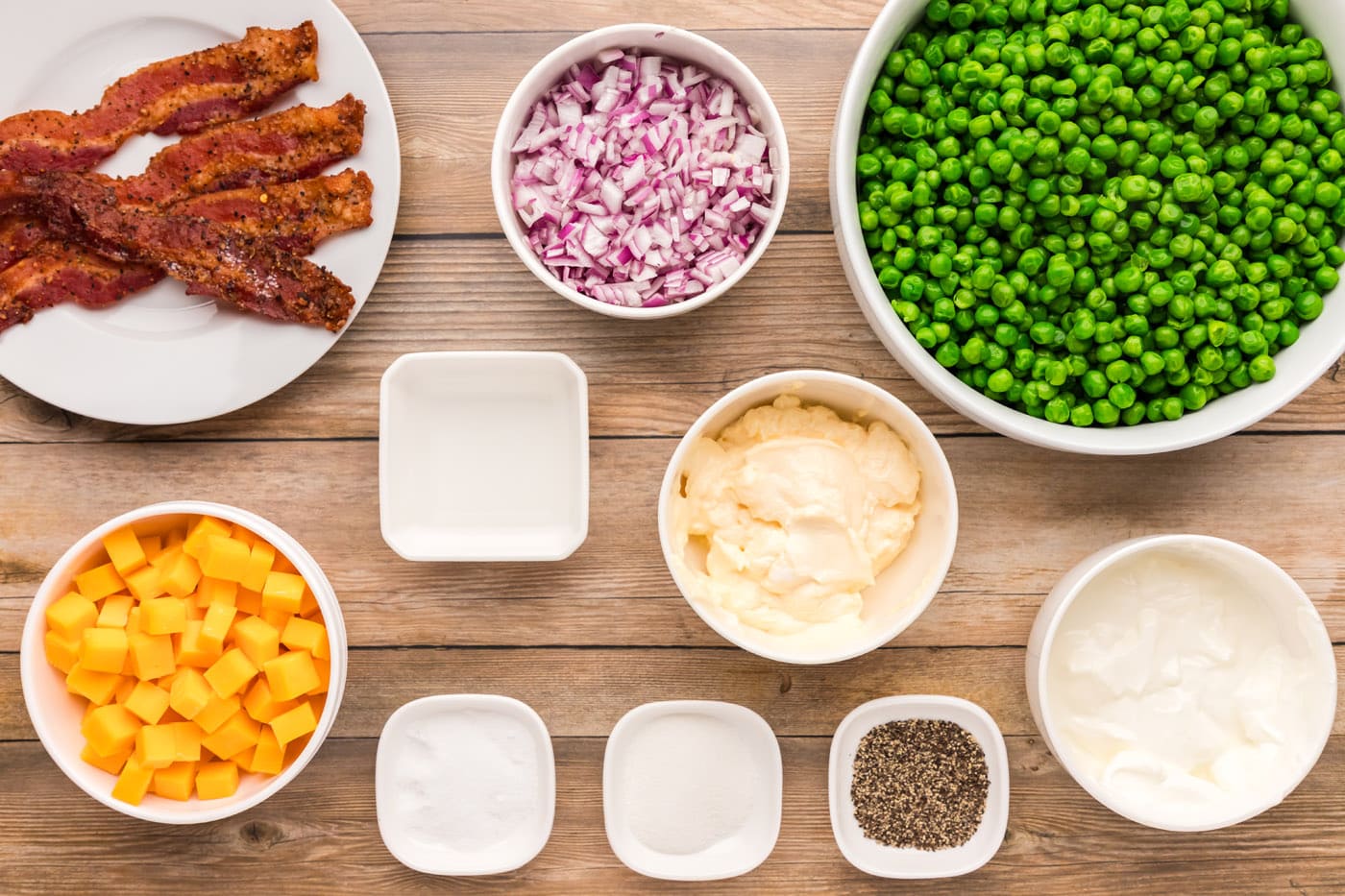Ingredients for Pea Salad