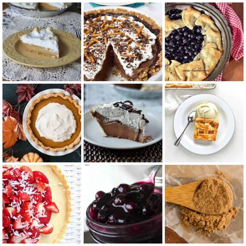Many different types of holiday recipes such as pies, spice mixes and homemade fillings.