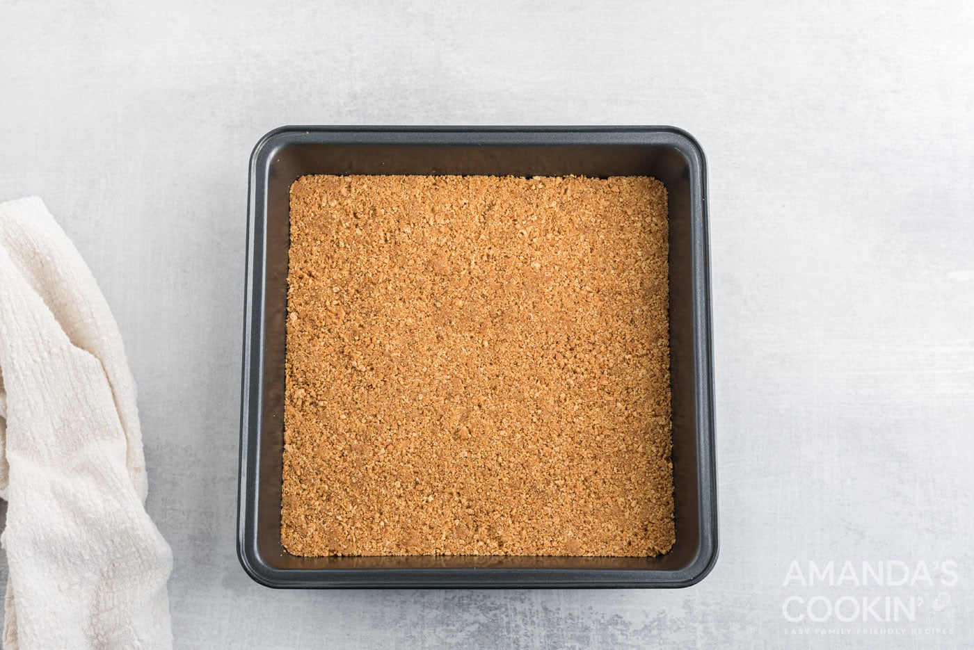 crumb crust in pan