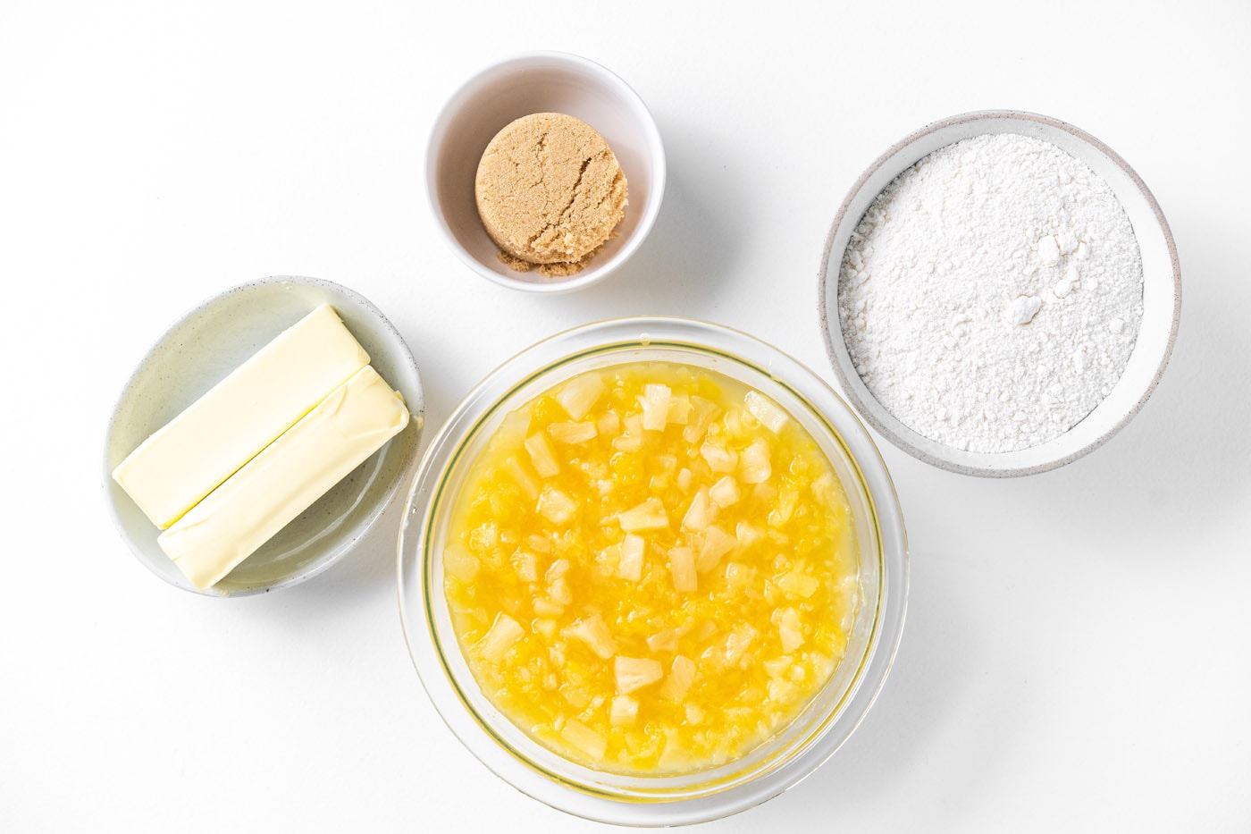 Pineapple Dump Cake ingredients