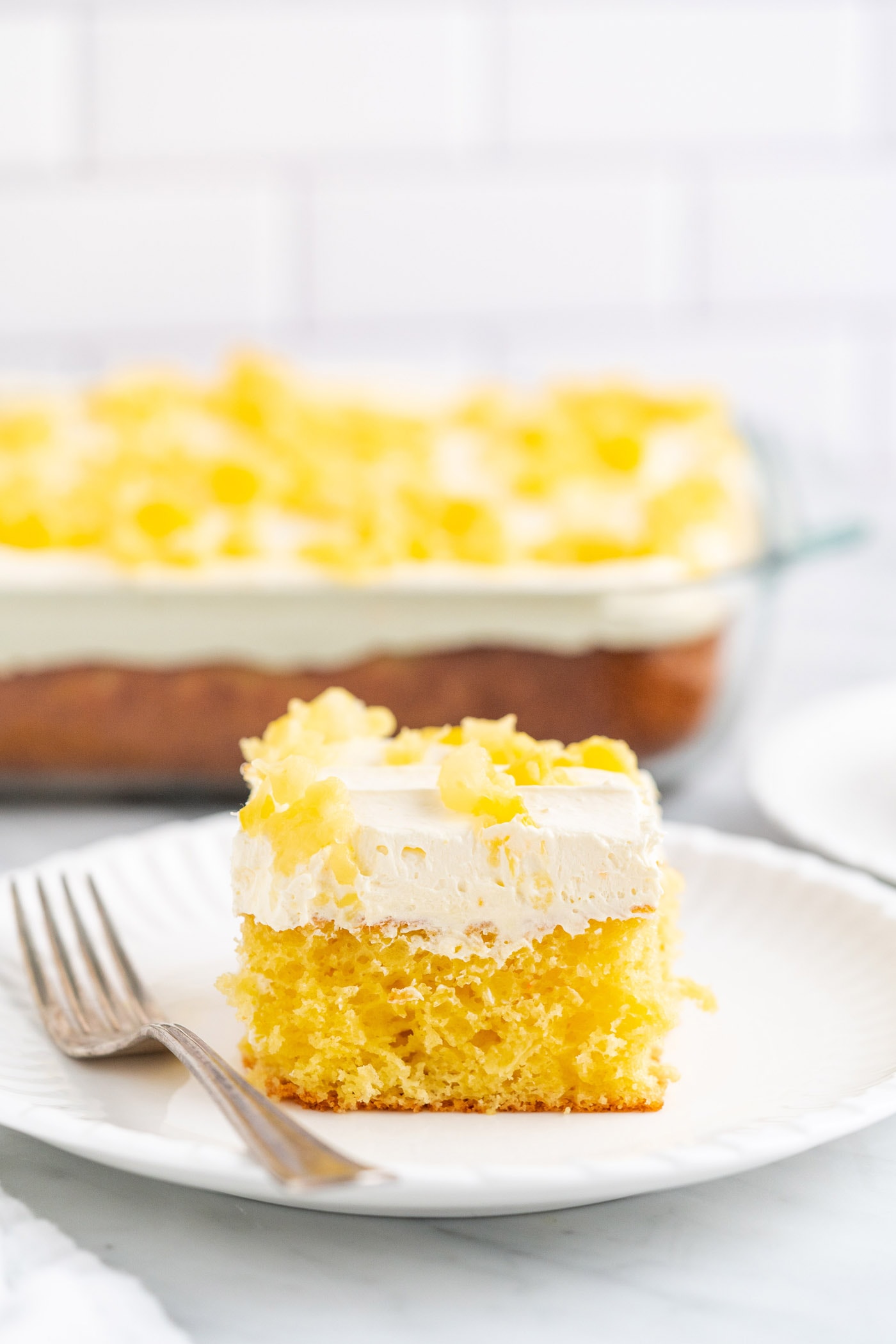 piece of Pineapple Sunshine Cake
