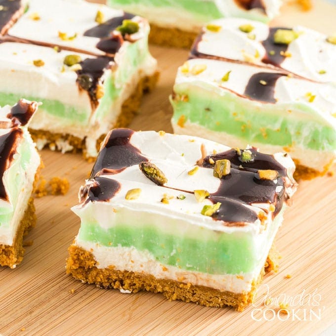 pistachio lush layered dessert