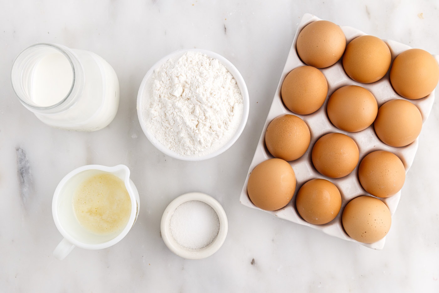 ingredients for Popovers