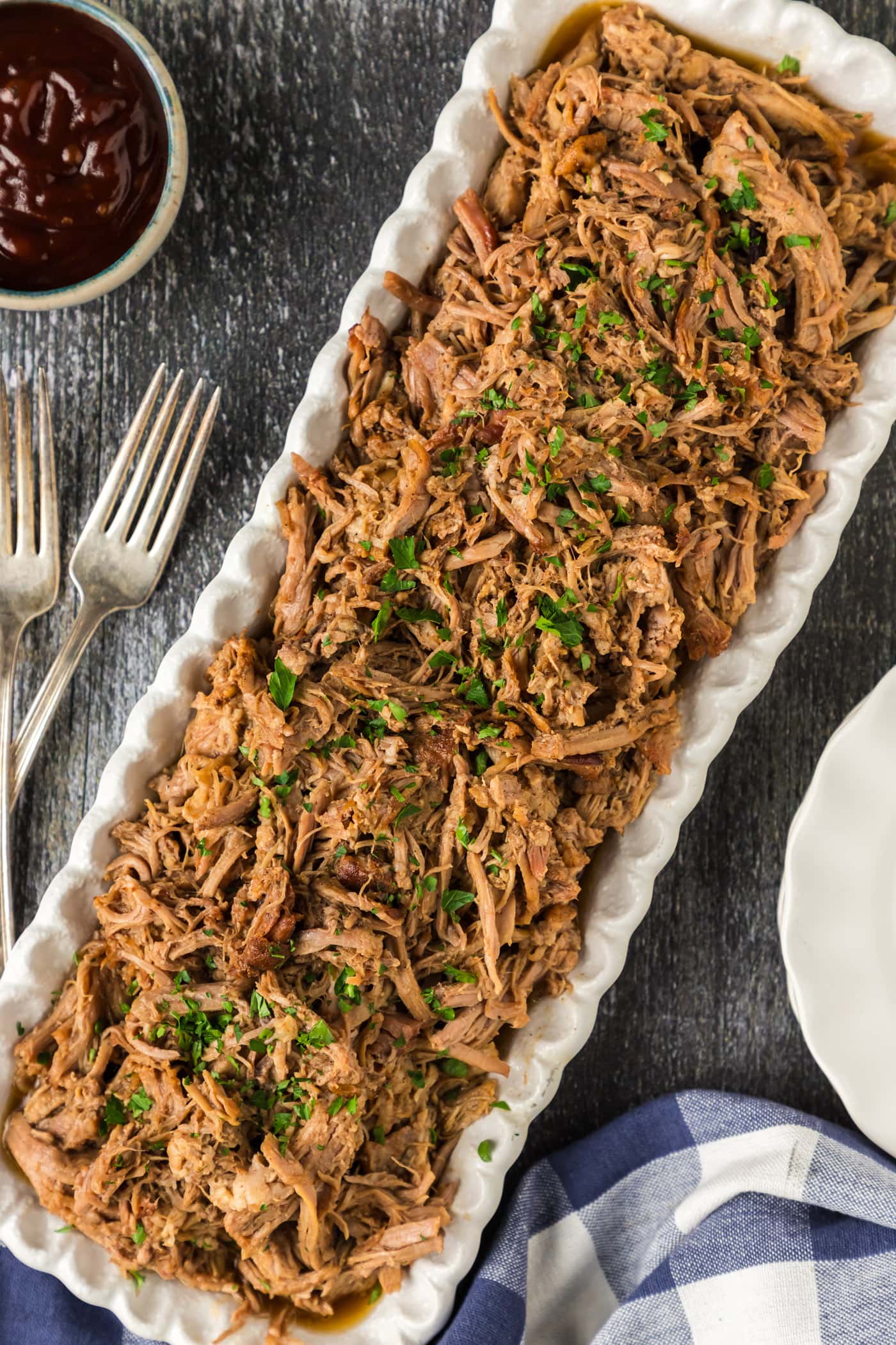 Pulled Pork on a platter