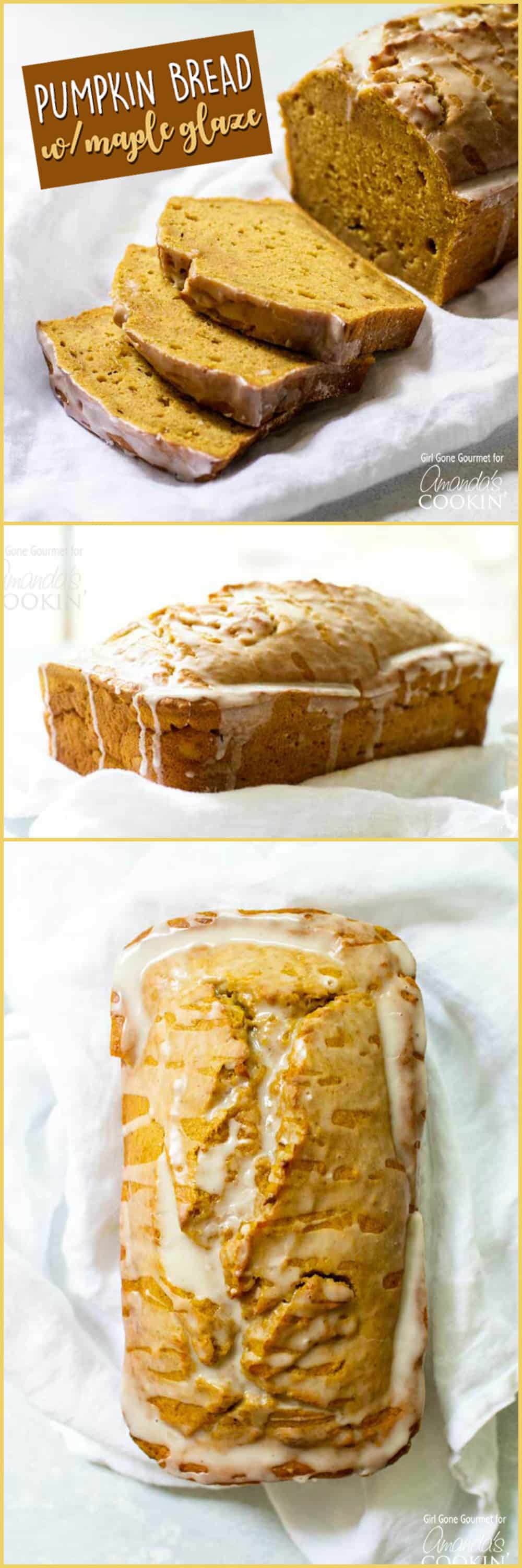 Pumpkin Bread with Maple Glaze
